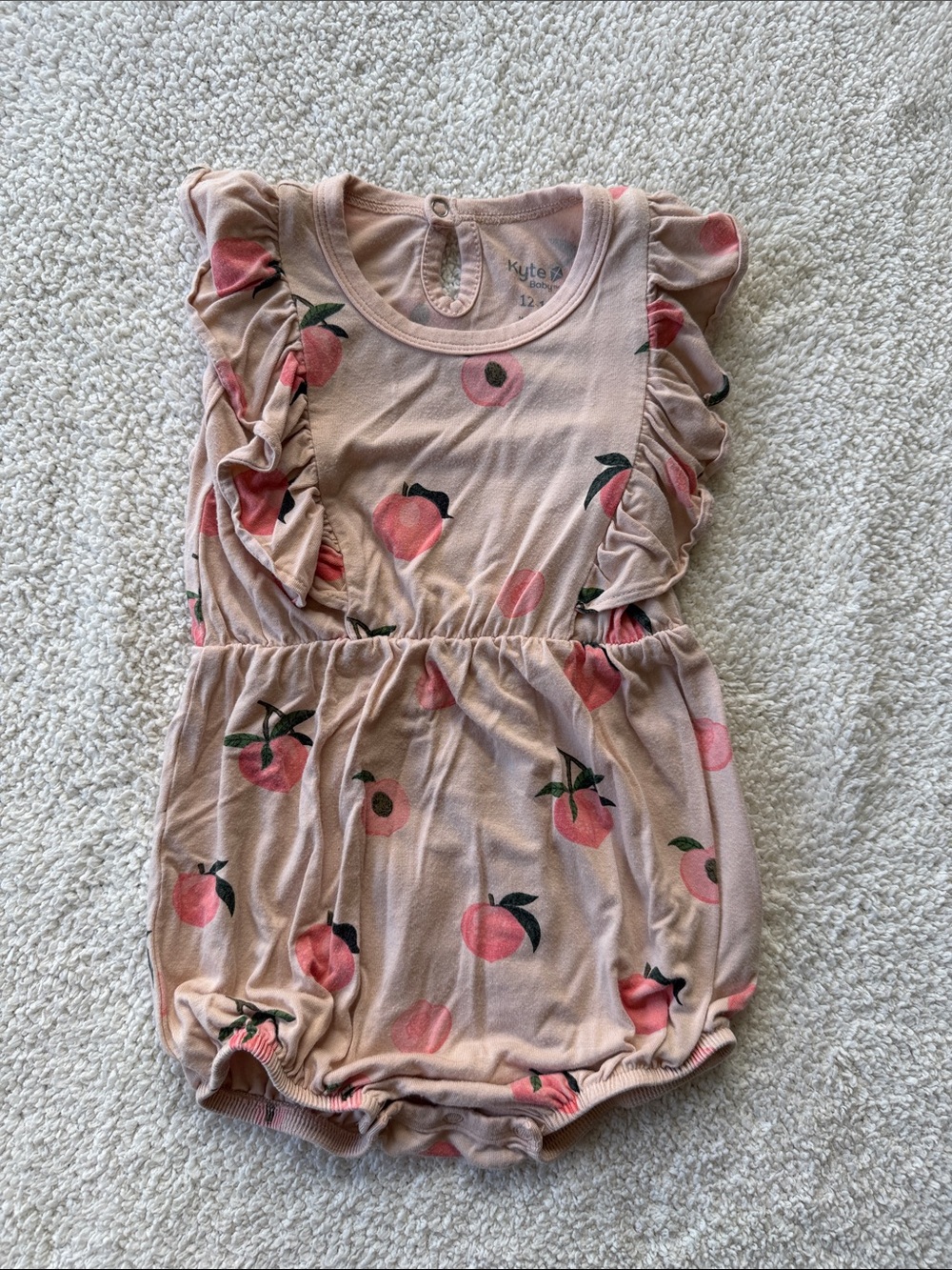 Kyte Baby Bubble Romper Peach Size 12-18m